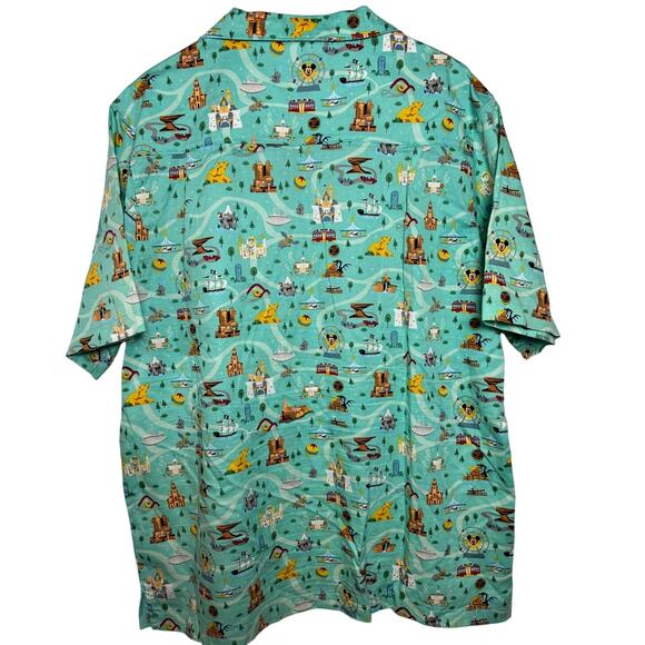 Disney Parks Life Shirt Men's XL All Over Printed Button Down - Picture 3 of 3